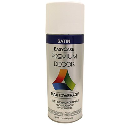 White Satin Spray Paint, 12-oz. - Quantity 6 X414346