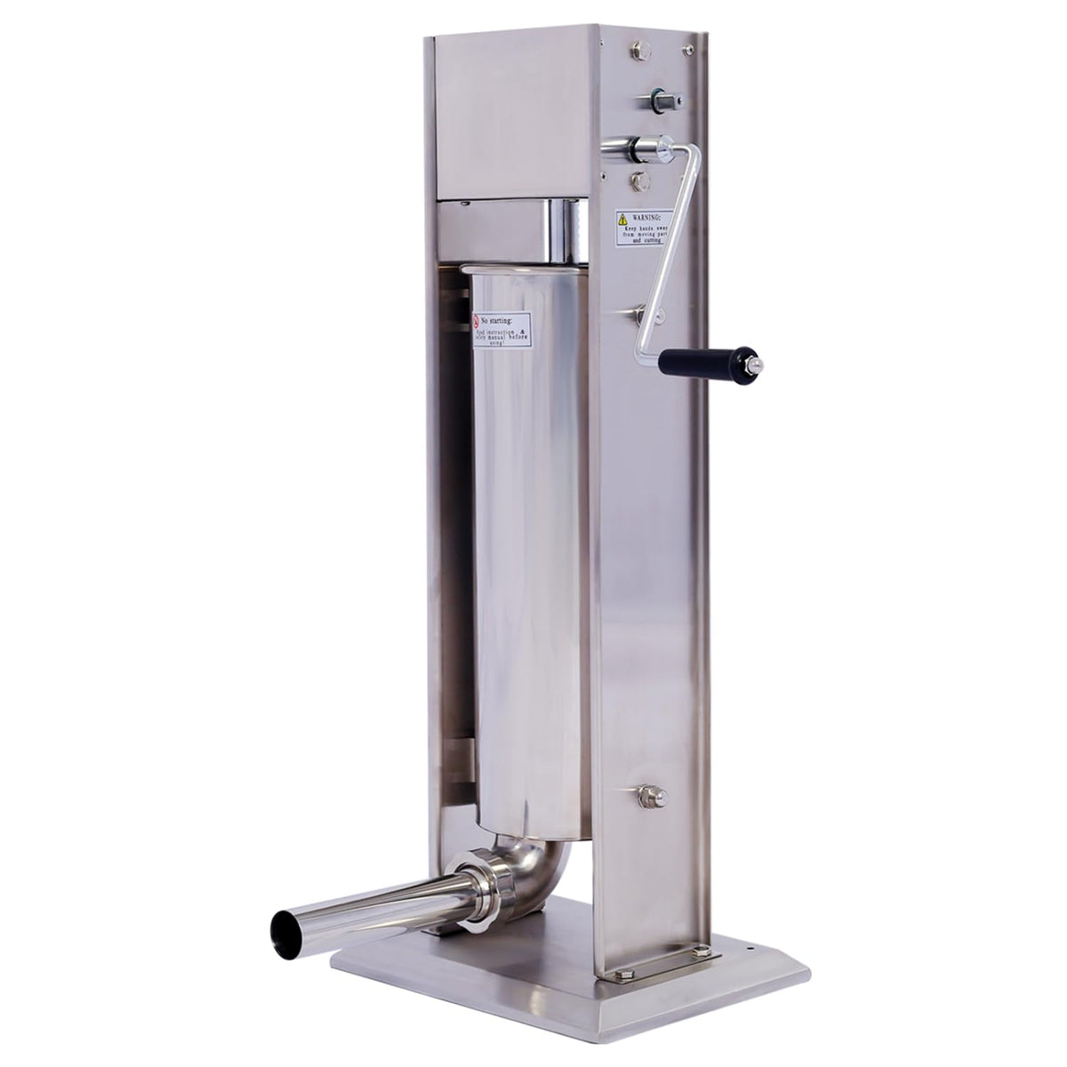 Stainless Steel Vertical Sausage Stuffer 15Lb 4 Nozzles T28014