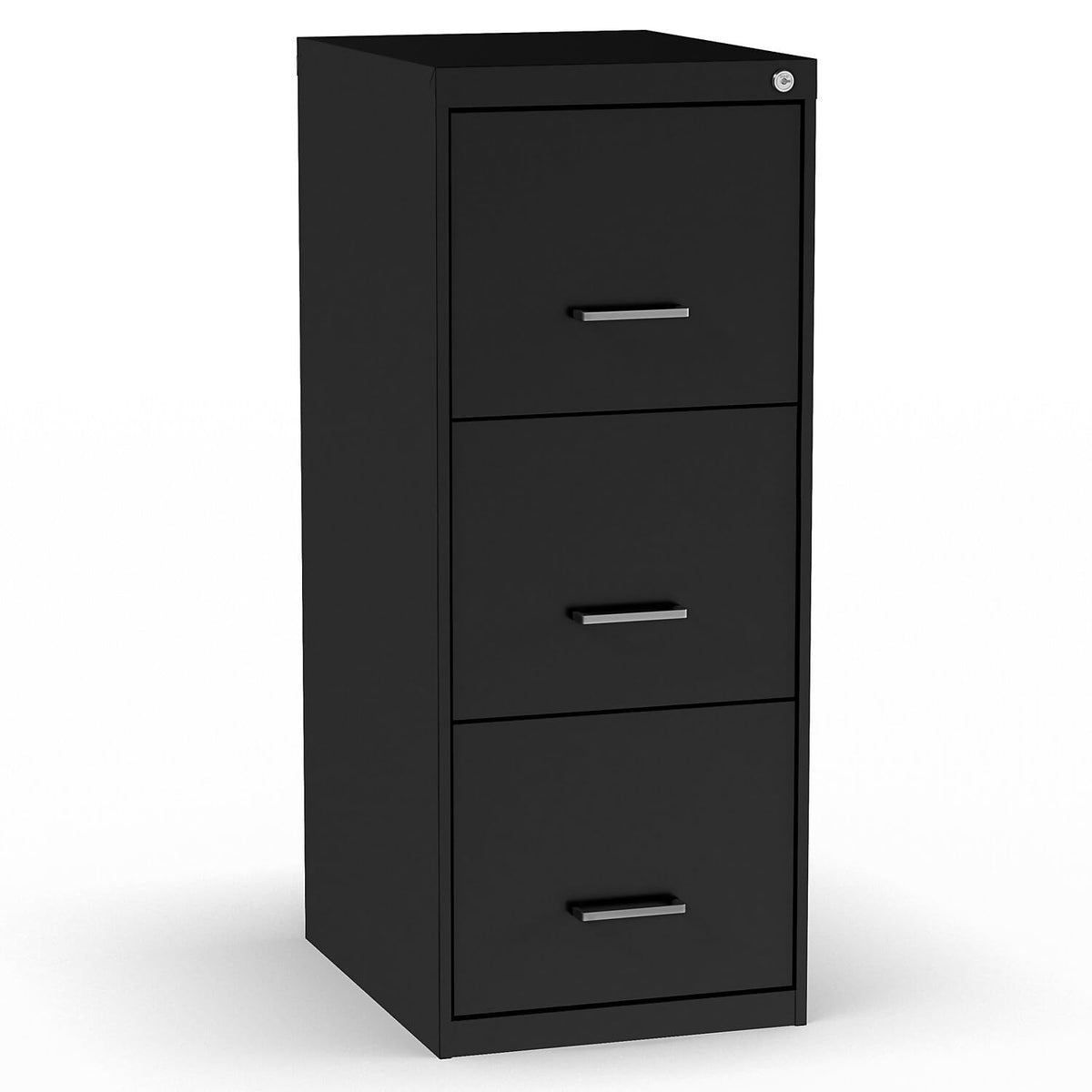 Black 3 Drawer Letter Legal Locking File Cabinet V916834