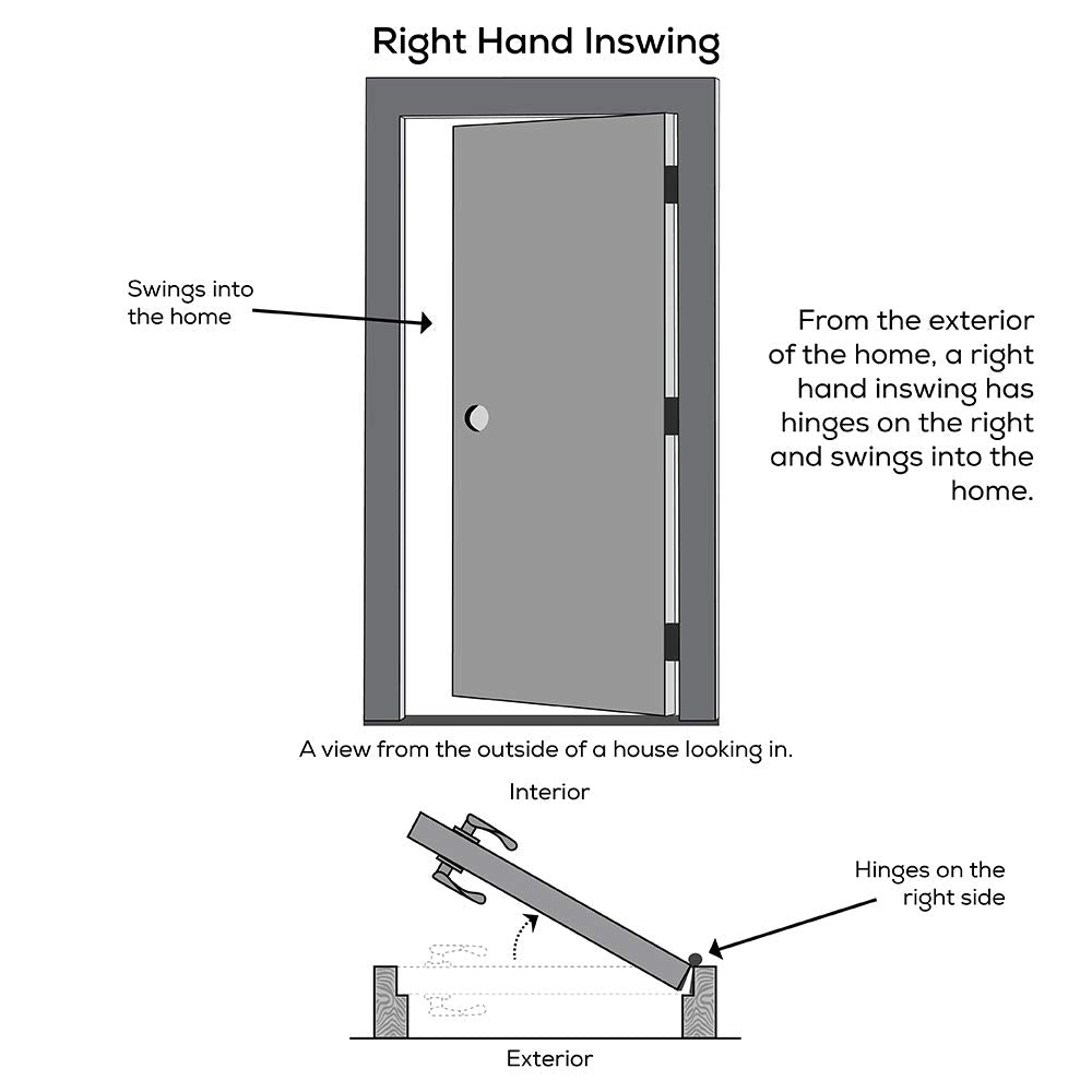 Steel Primed Right Hand In-Swing Prehung Front Door with Pet Door Clear Glass 36" x 80" P435268