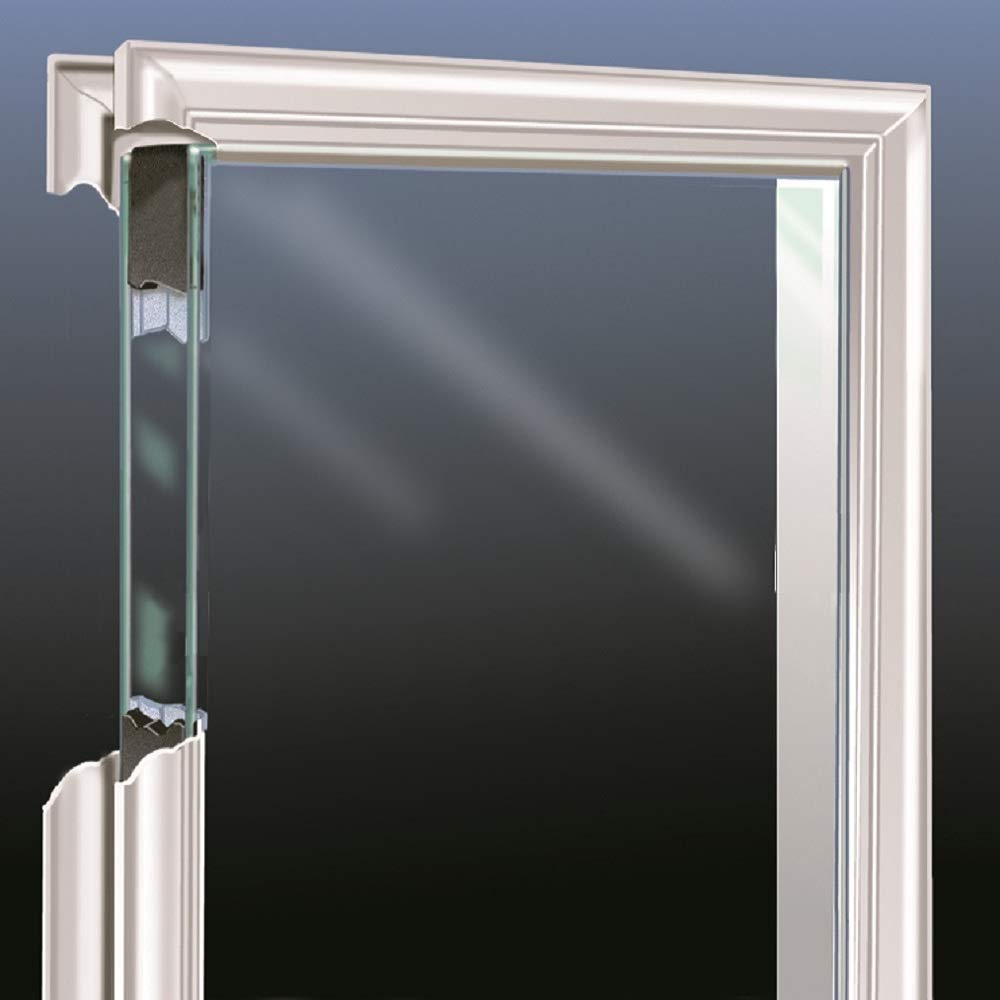 Steel Primed Right Hand In-Swing Prehung Front Door with Pet Door Clear Glass 36" x 80" P435268