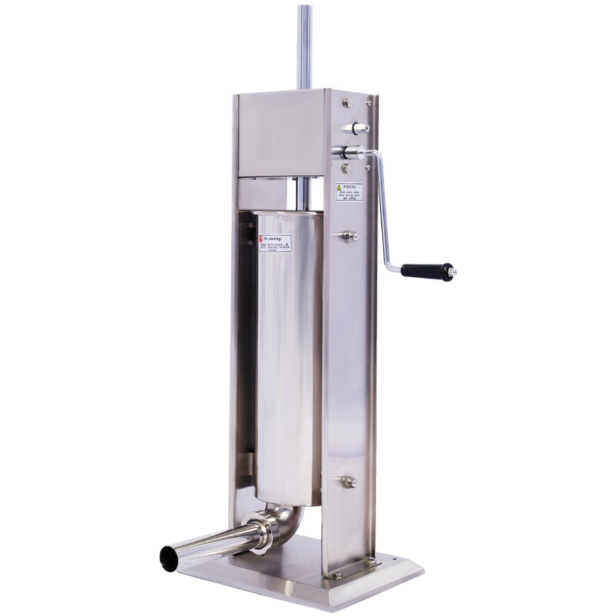 Stainless Steel Vertical Sausage Stuffer 15Lb 4 Nozzles T28014