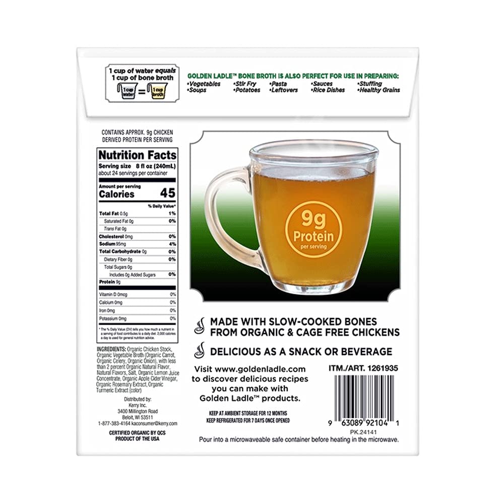 Organic Low Sodium Chicken Bone Broth 6 Cartons N906895