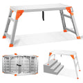 Adjustable Aluminum Folding Work Platform 330 lbs Capacity C477