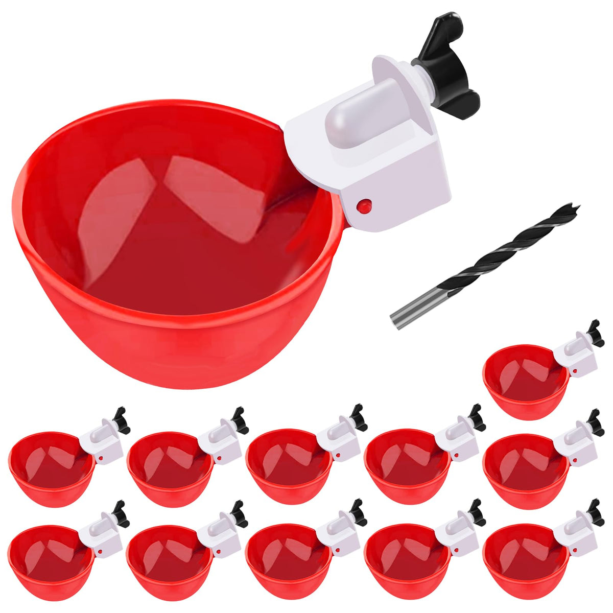 12 Packs Large Automatic Chicken Water Cups S966660