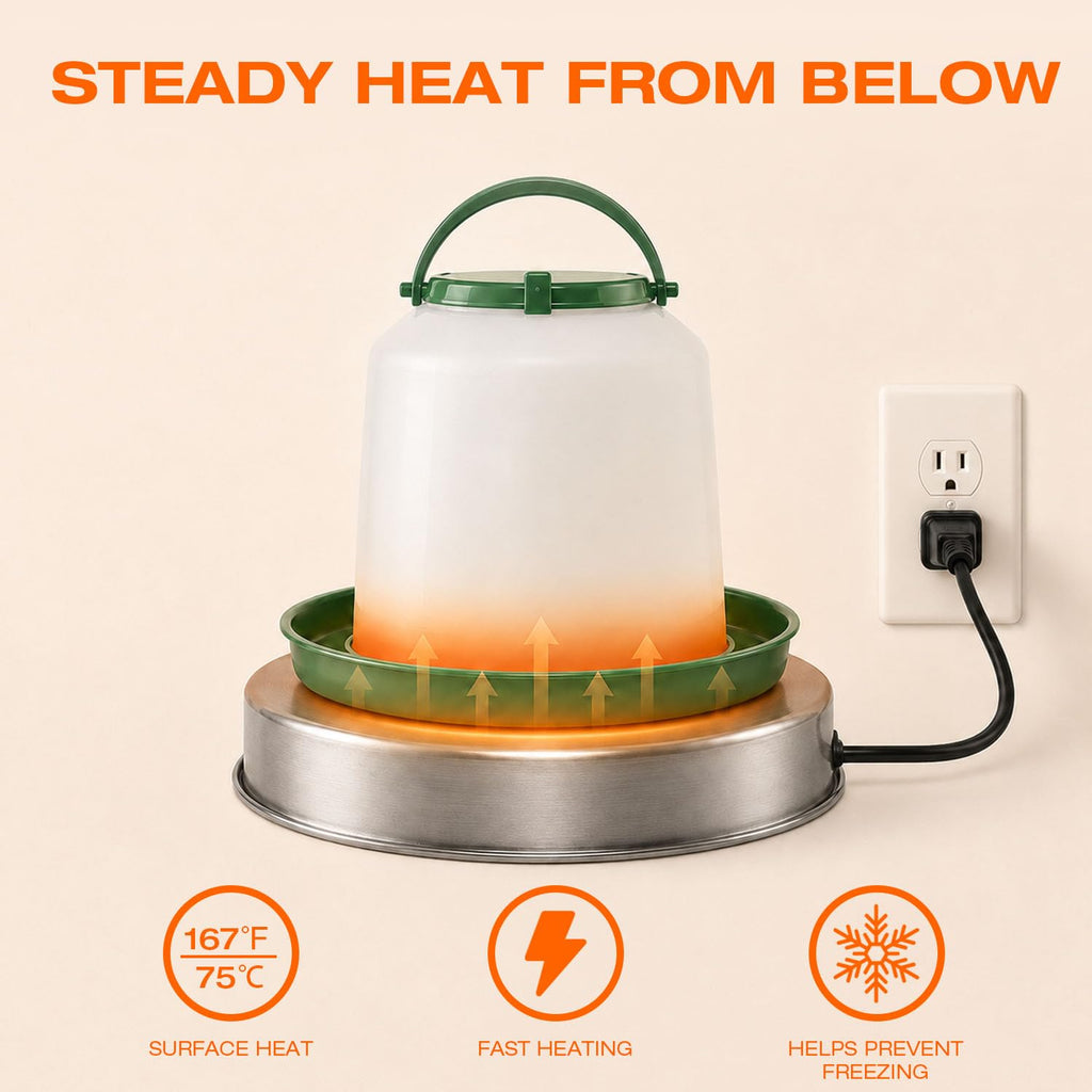 Heated Chicken Waterer 13 Inches H39741