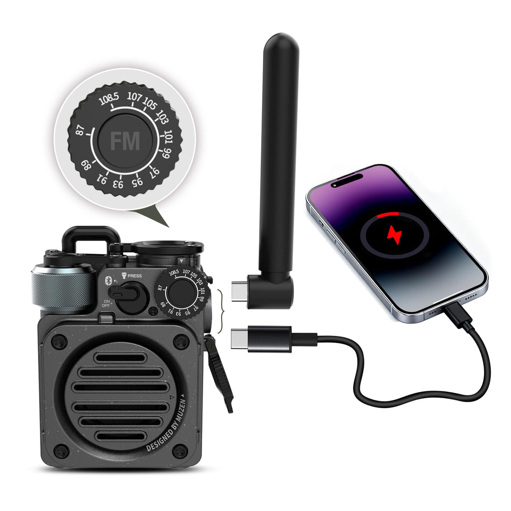 Portable Wireless Bluetooth Speaker with FM Radio A76286