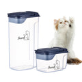 2 Pcs Airtight Pet Food Containers with Pour Spout O8694