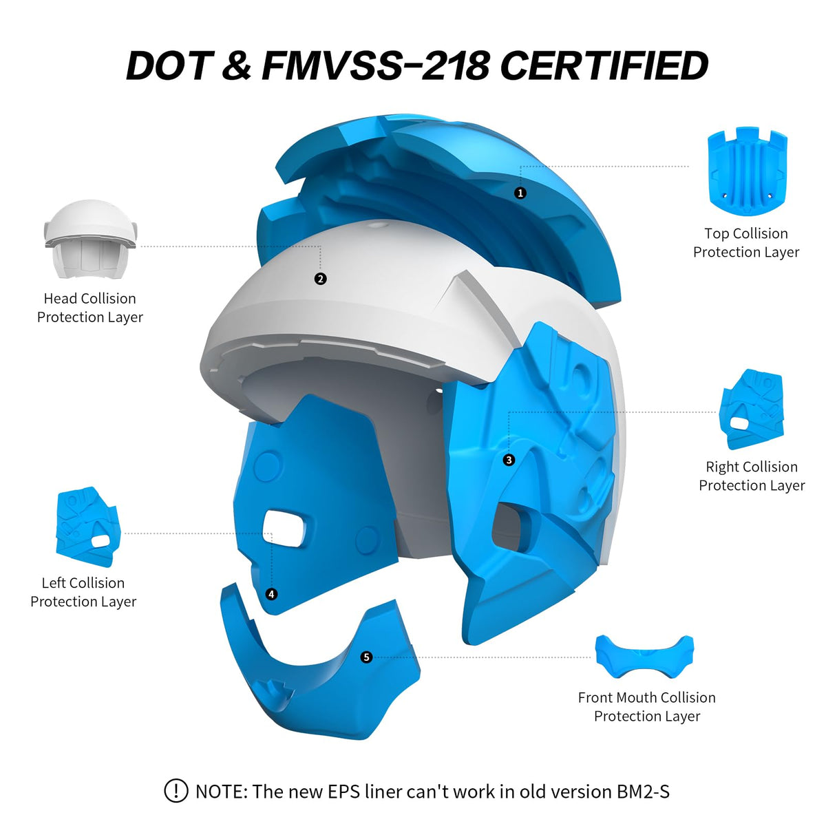 Flip-Up Modular Motorcycle Helmet F8662