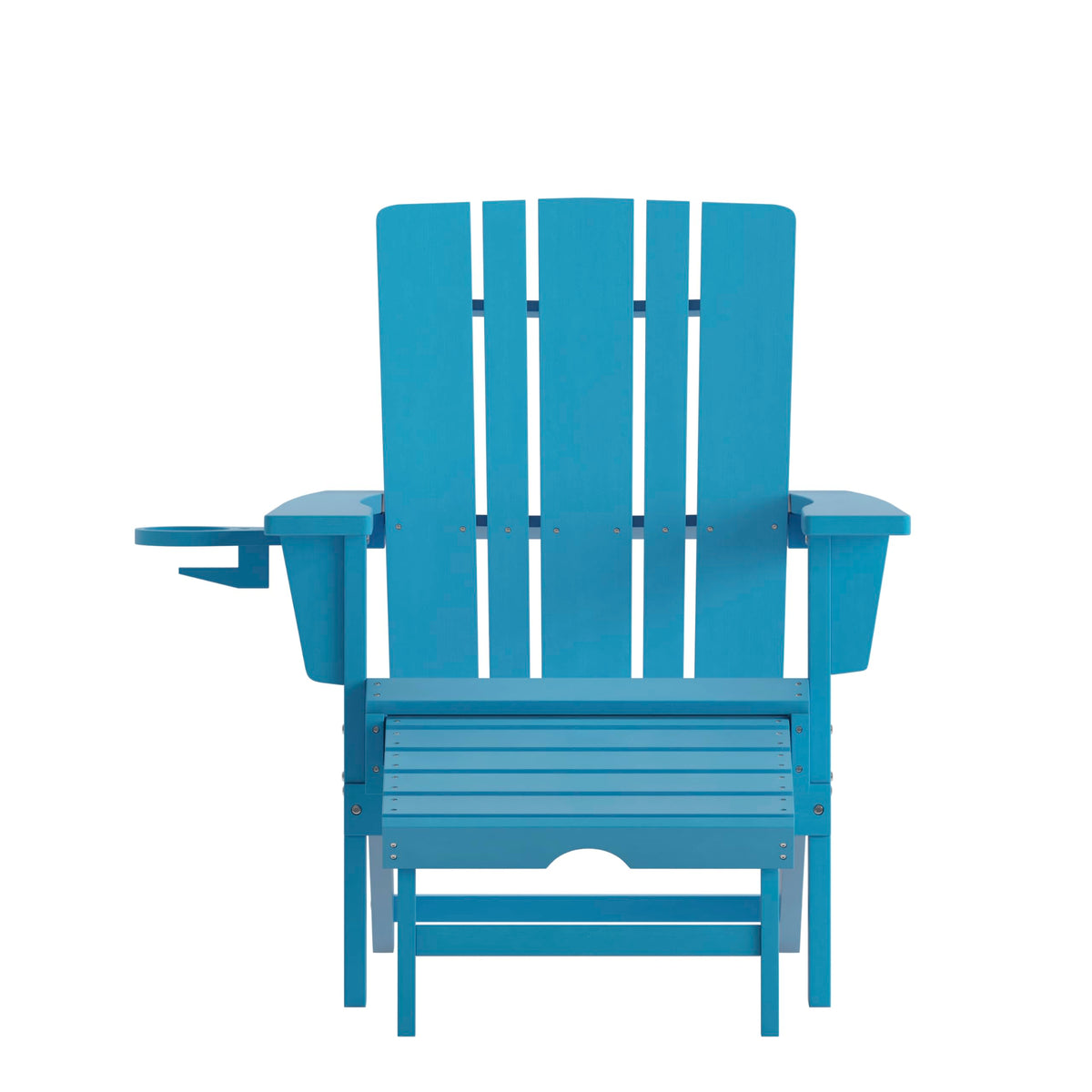 Blue Adirondack Lounge Chair with Ottoman J401174