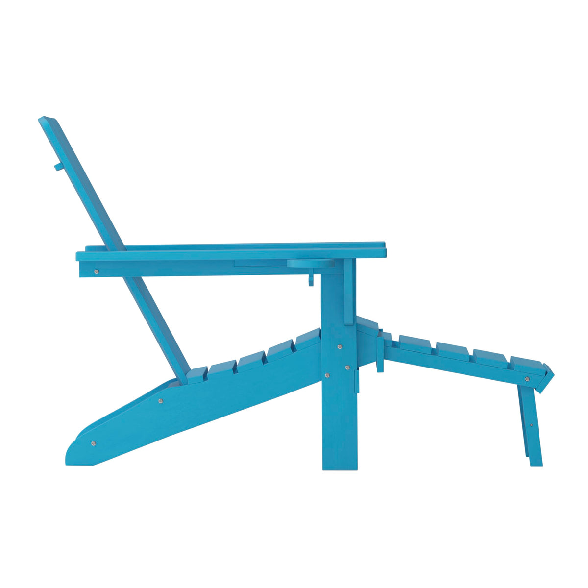 Blue Adirondack Lounge Chair with Ottoman J401174