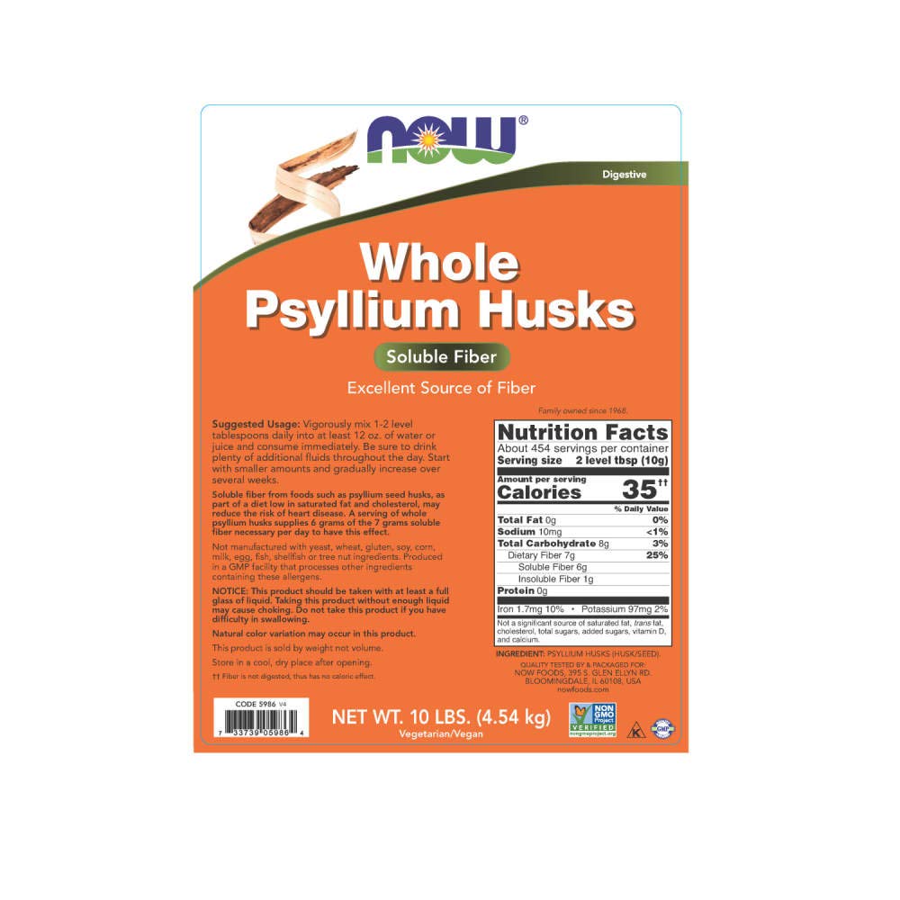 Whole Psyllium Husk 10 lbs G8635