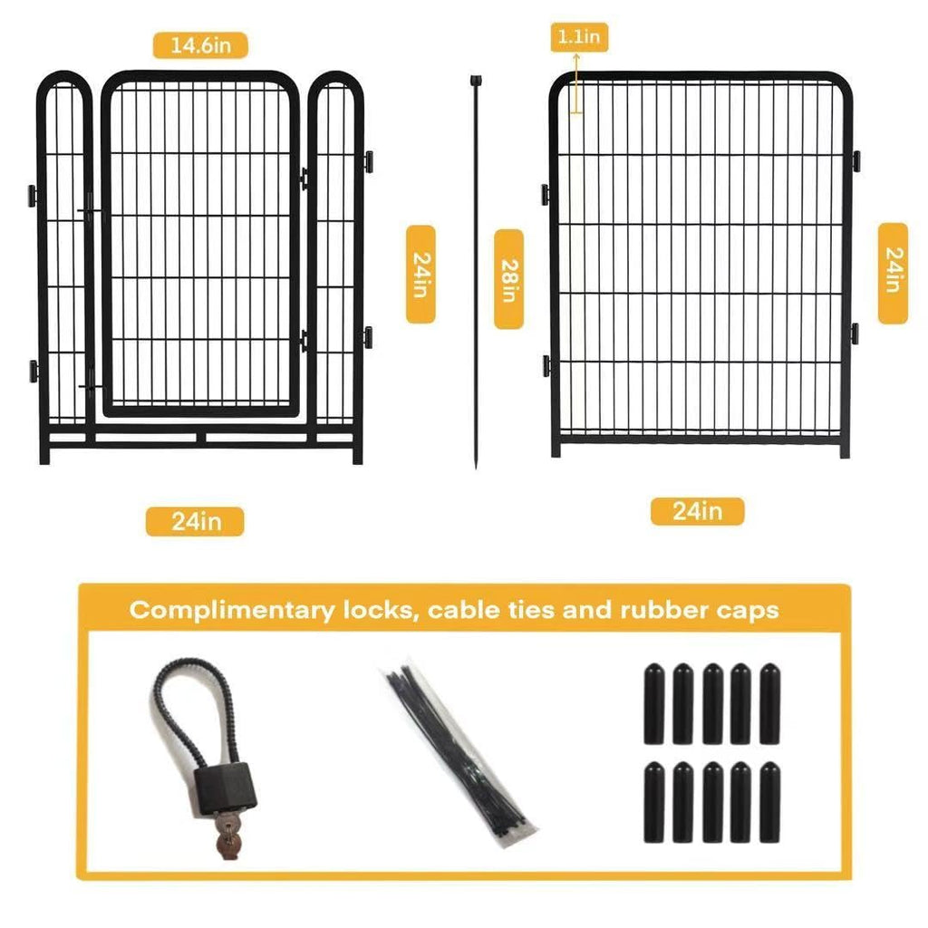 24 inch 16 Panels Metal Dog Playpen X1774