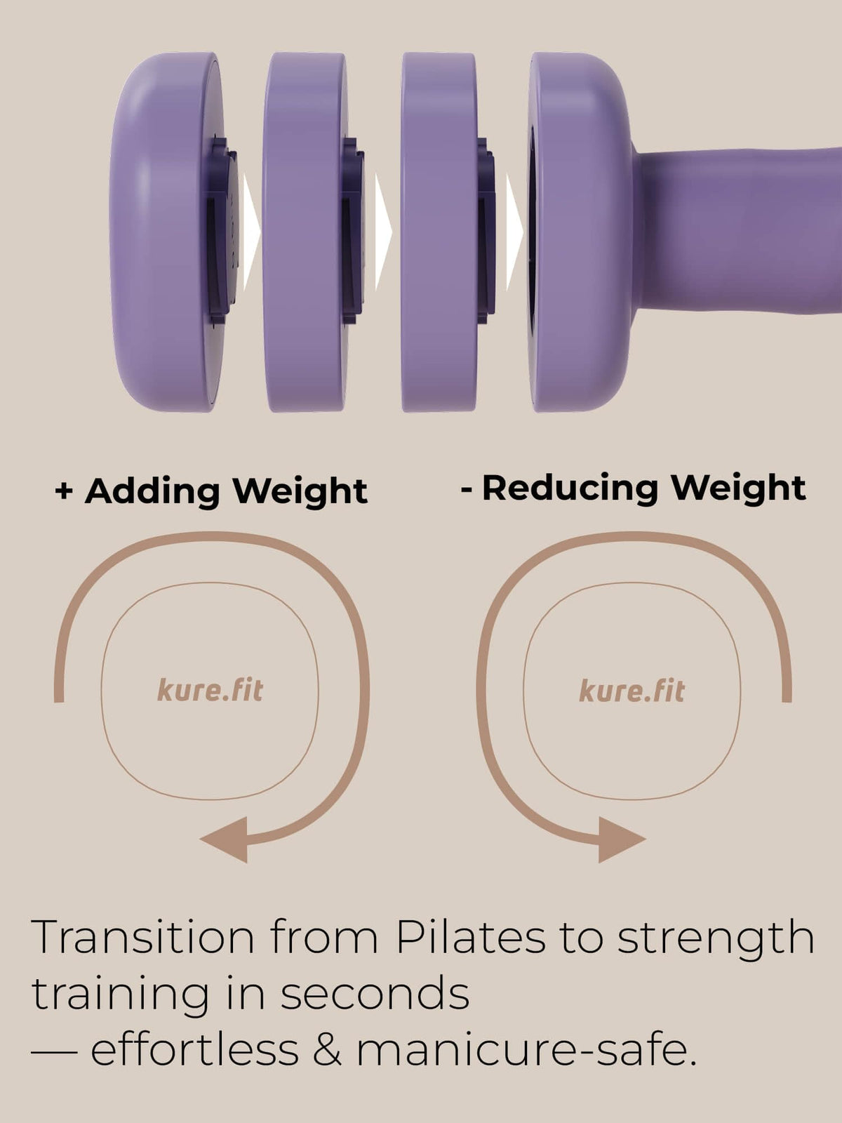 Adjustable Dumbbell Set 2LB 3LB 4LB 5LB H779