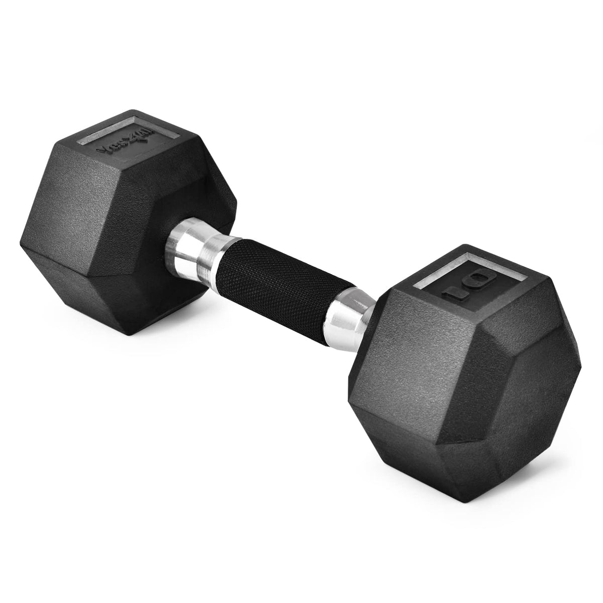 Rubber Grip Encased Hex Dumbbell Hand Weights Anti-Slip T72685