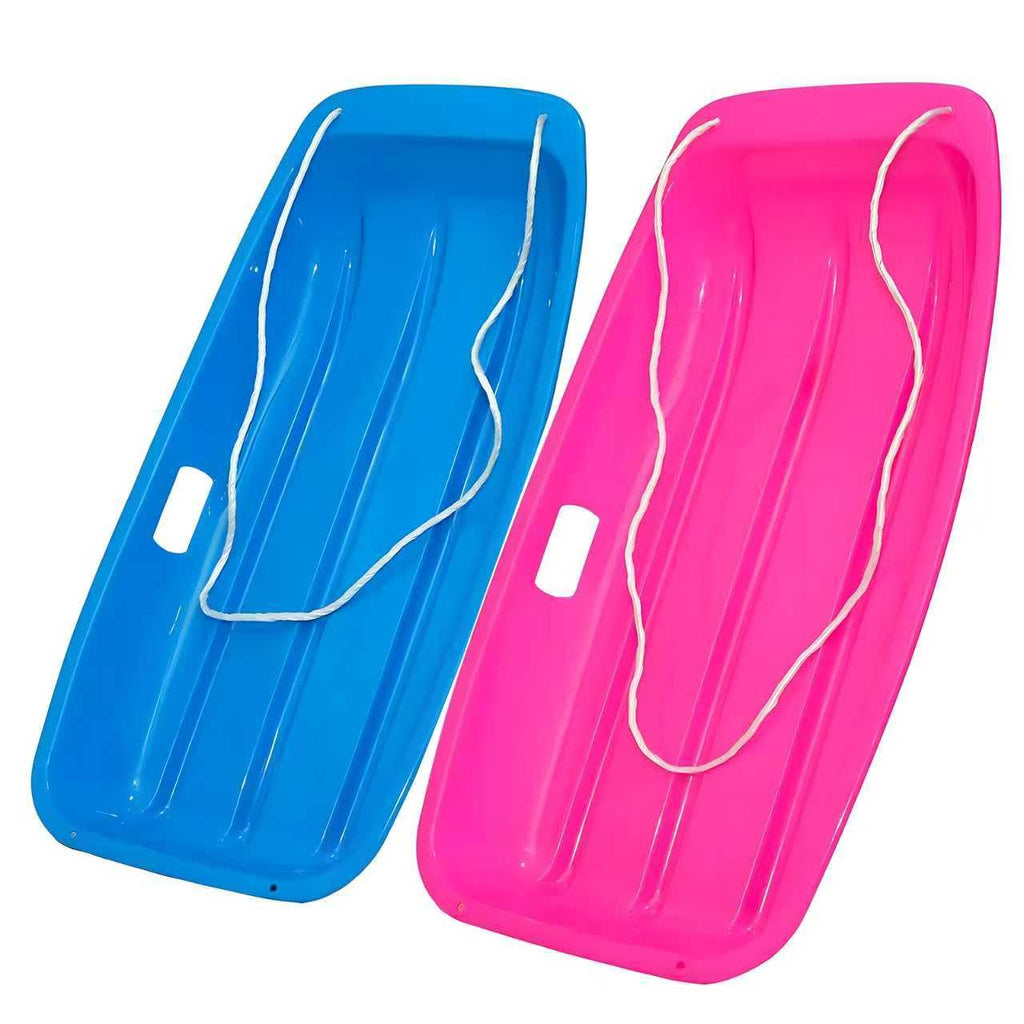 35 inch Plastic Snow Sled with Leash and 2 Handles J9022