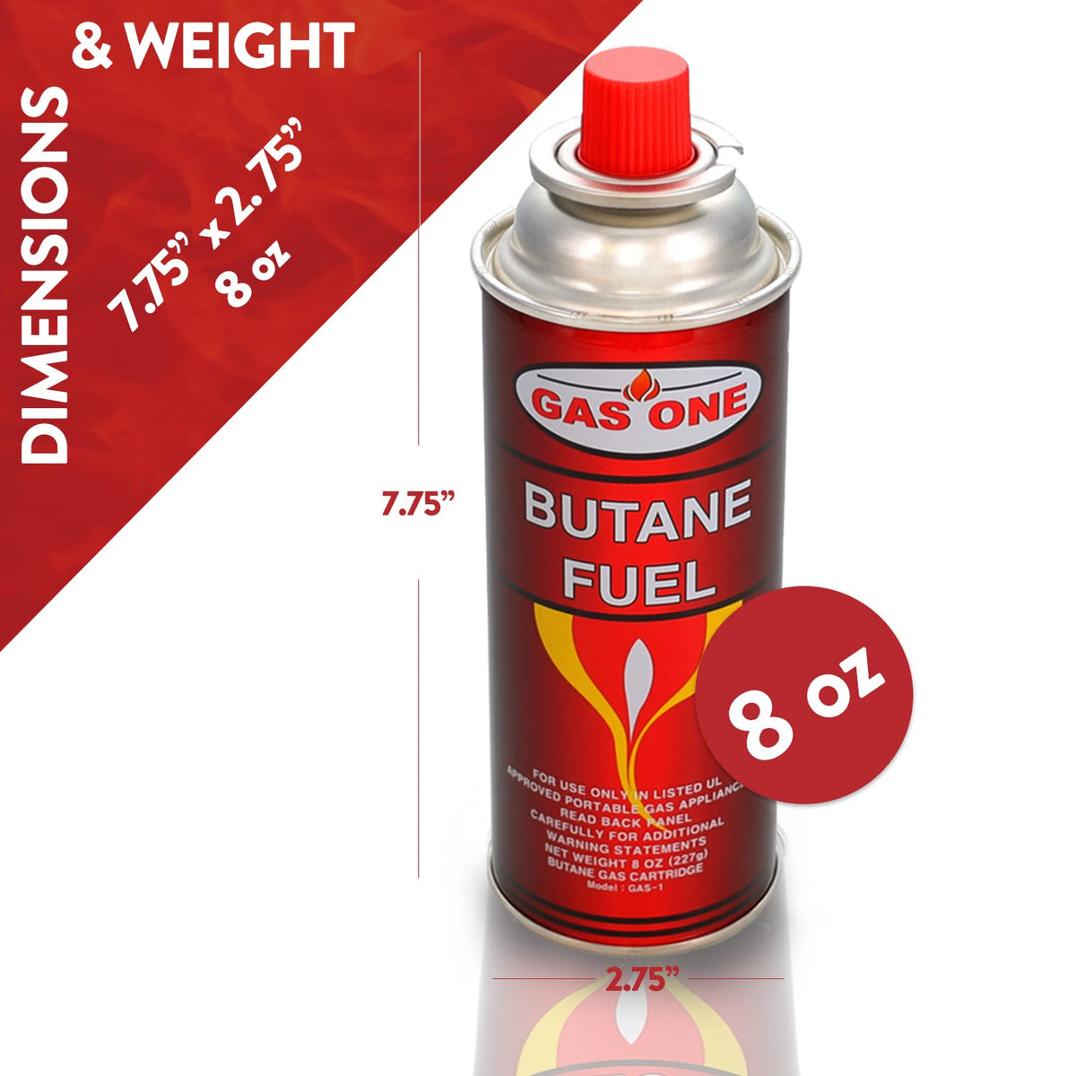 12 Butane Fuel Canisters for Portable Camping Stoves T920187