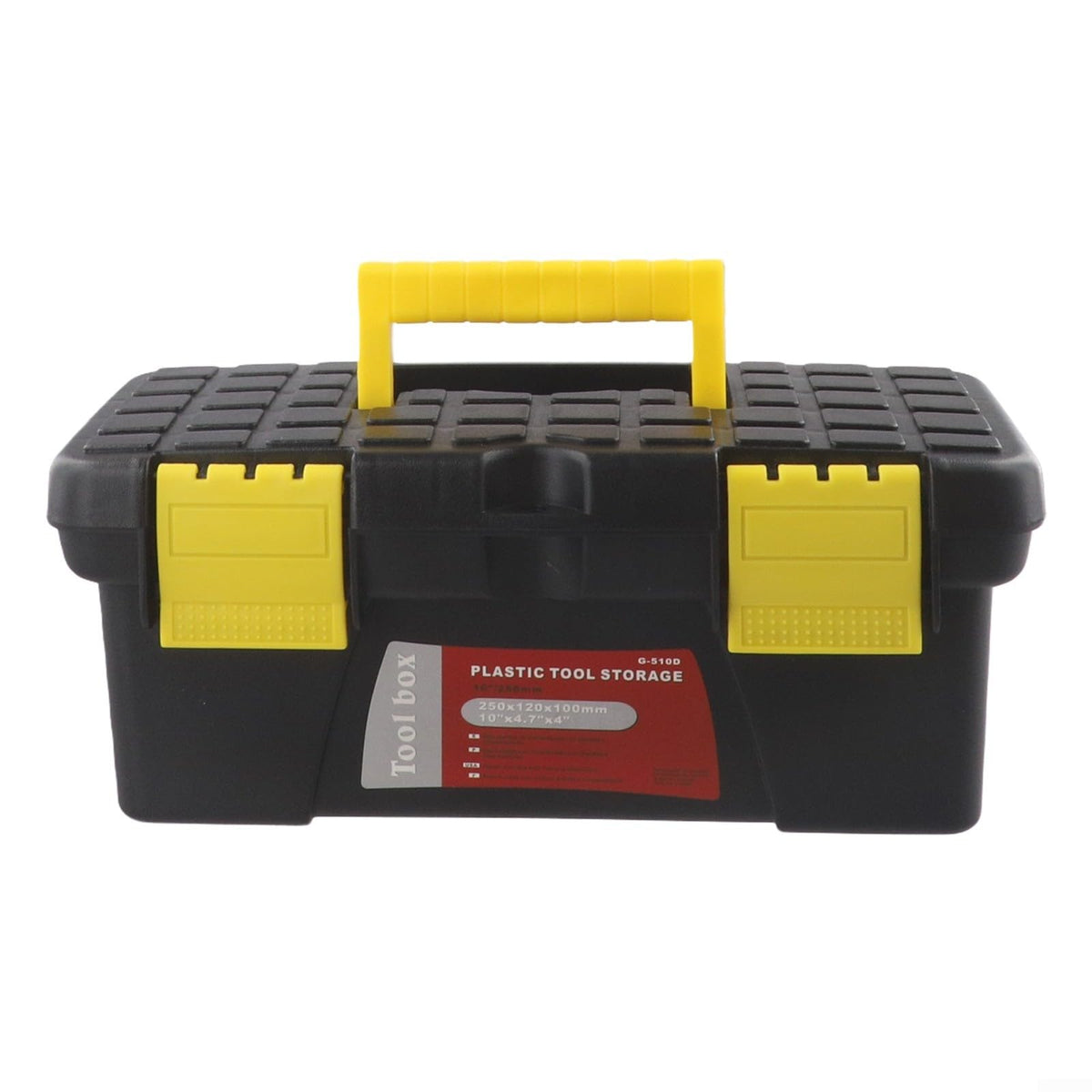10 Inch Black Plastic Tool Storage Box F76967