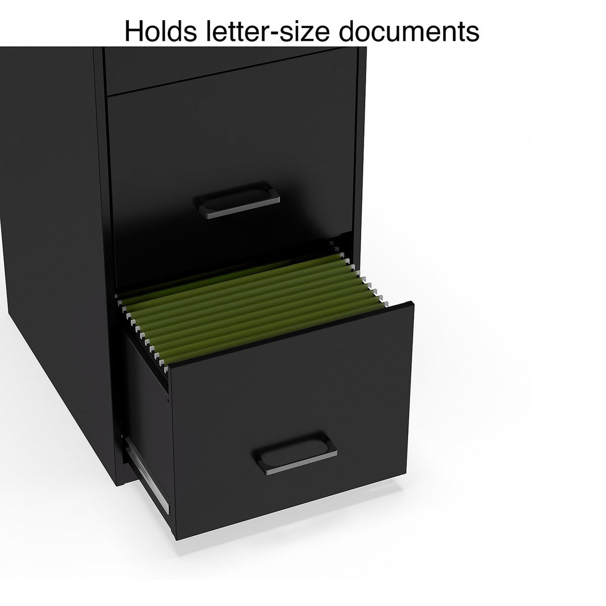 Black 3 Drawer Letter Legal Locking File Cabinet V916834