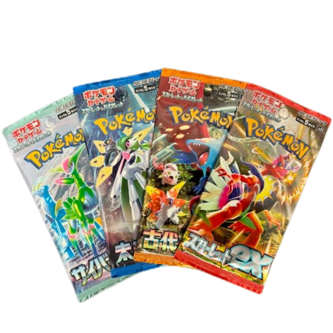 Pokemon Japanese Booster Pack Lot of 4 G87582
