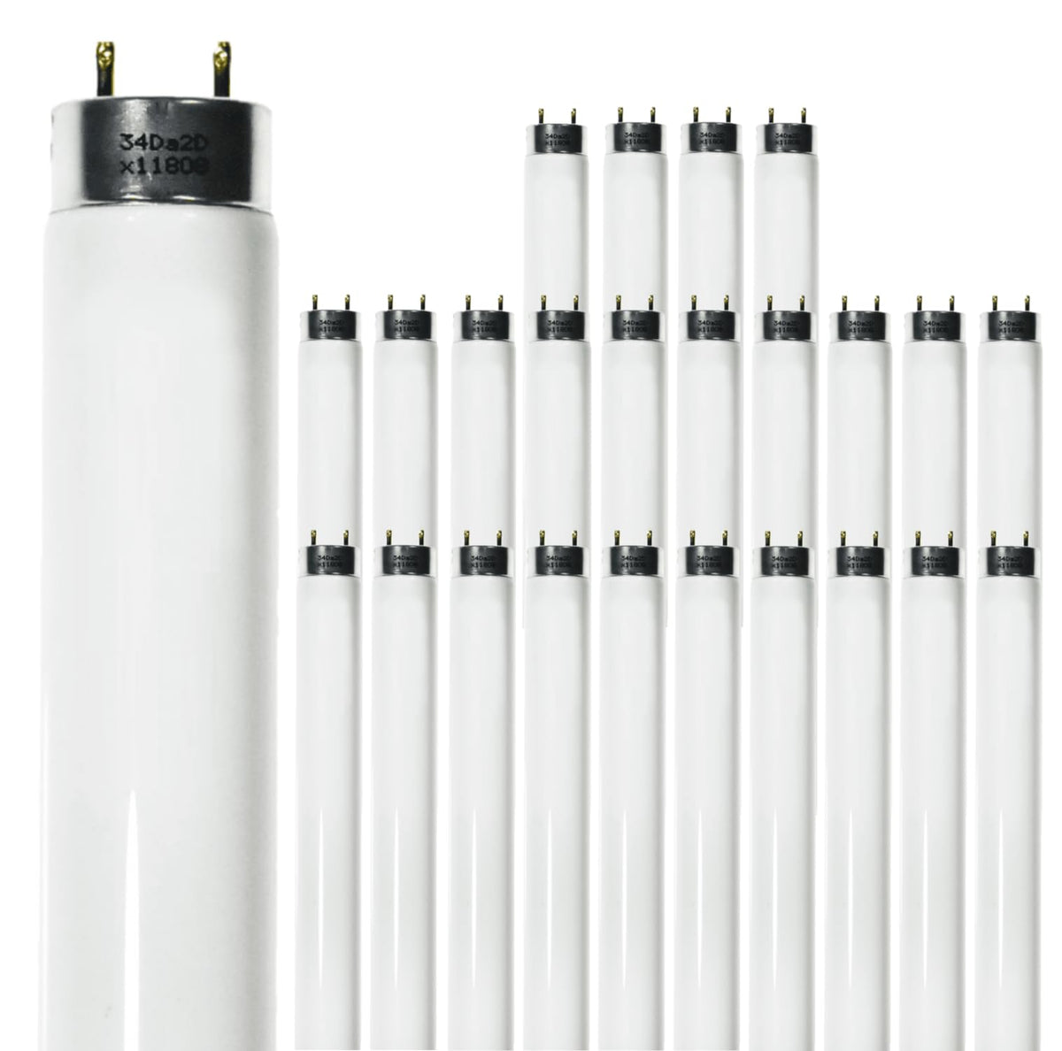 24 Inch T8 Fluorescent Tube Light Bulb 17W 4100K Cool White 2800 Lumen G13 Bi-Pin Base Pack of 25 Y309