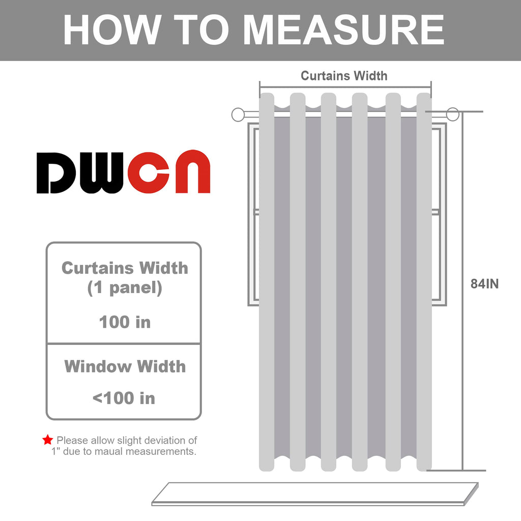 Dark Grey Thermal Blackout Room Divider Curtain Panel L998