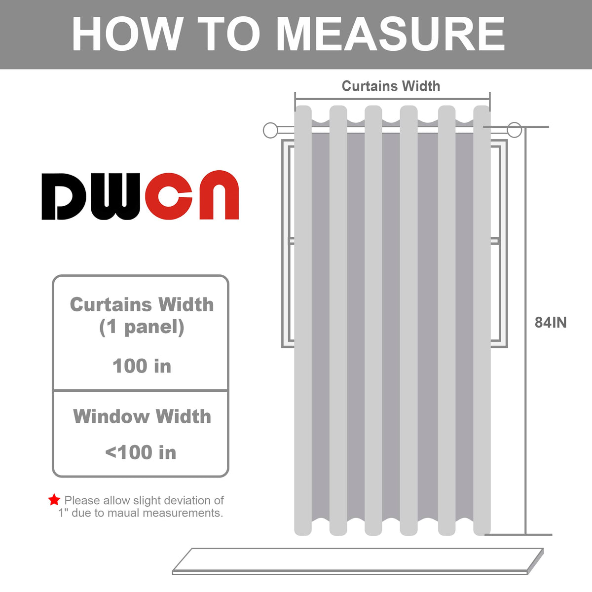 Dark Grey Thermal Blackout Room Divider Curtain Panel L998