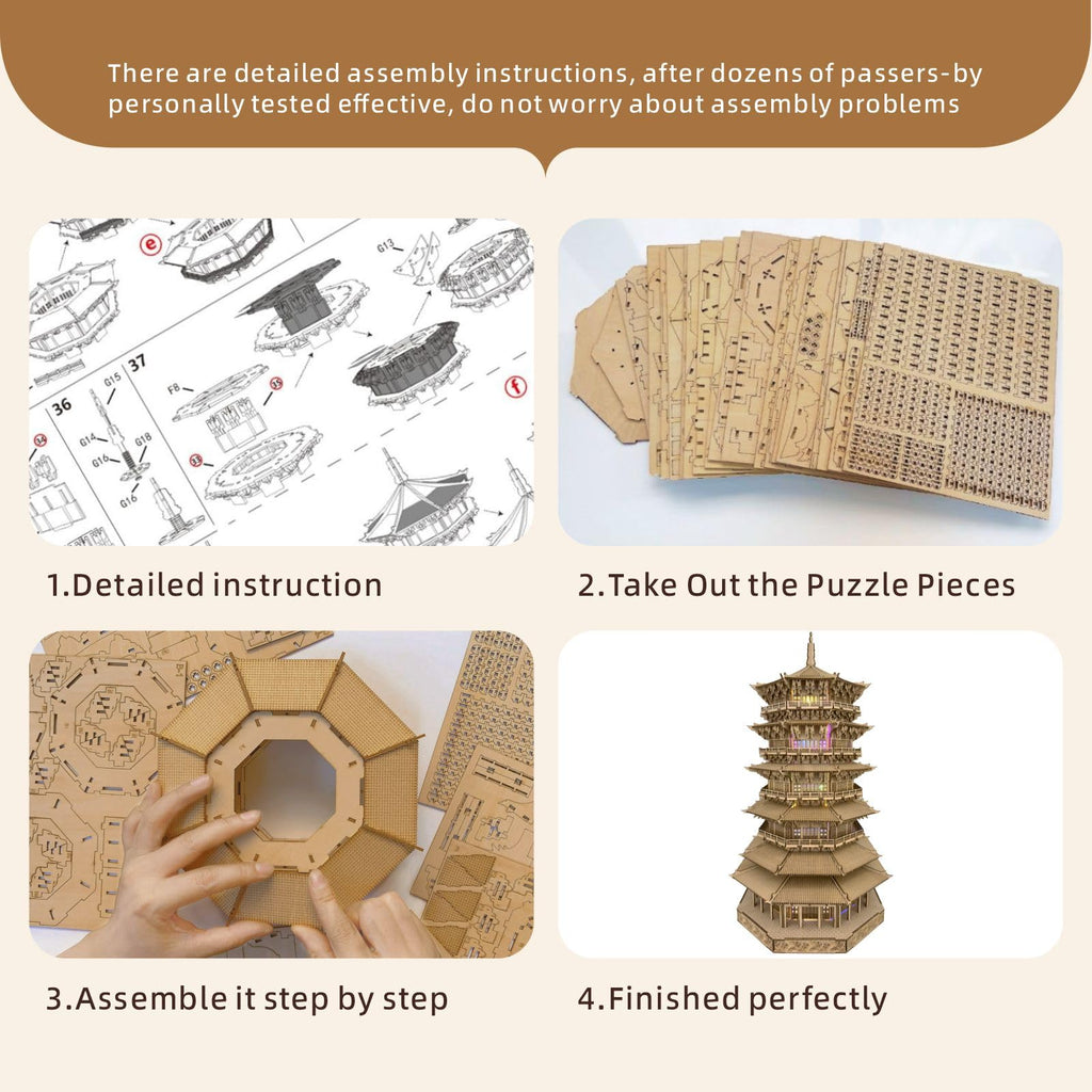 3D Wooden Puzzles 1287 Pieces M882