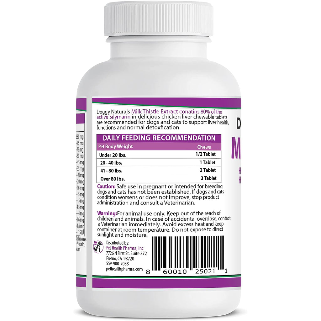 Milk Thistle Liver Health Supplement for Dogs 120 tabs N980477