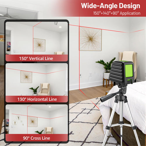 150Ft Red Self Leveling Laser Level with Tripod O9694