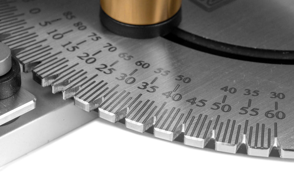 Steel and Brass Miter Gauge with 27 Angle Stops N886953