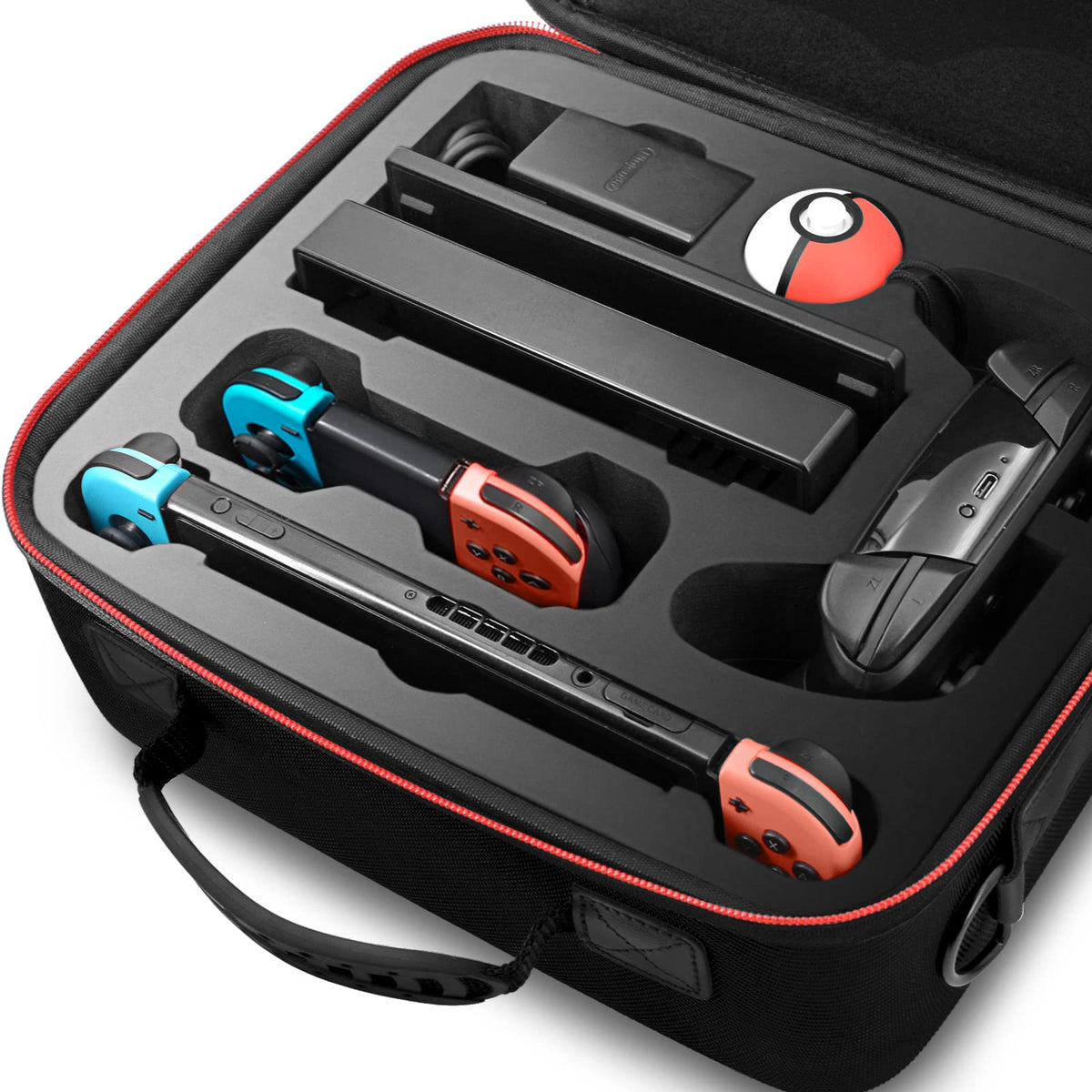 Black Carrying Case with Handle and Shoulder Strap O75540