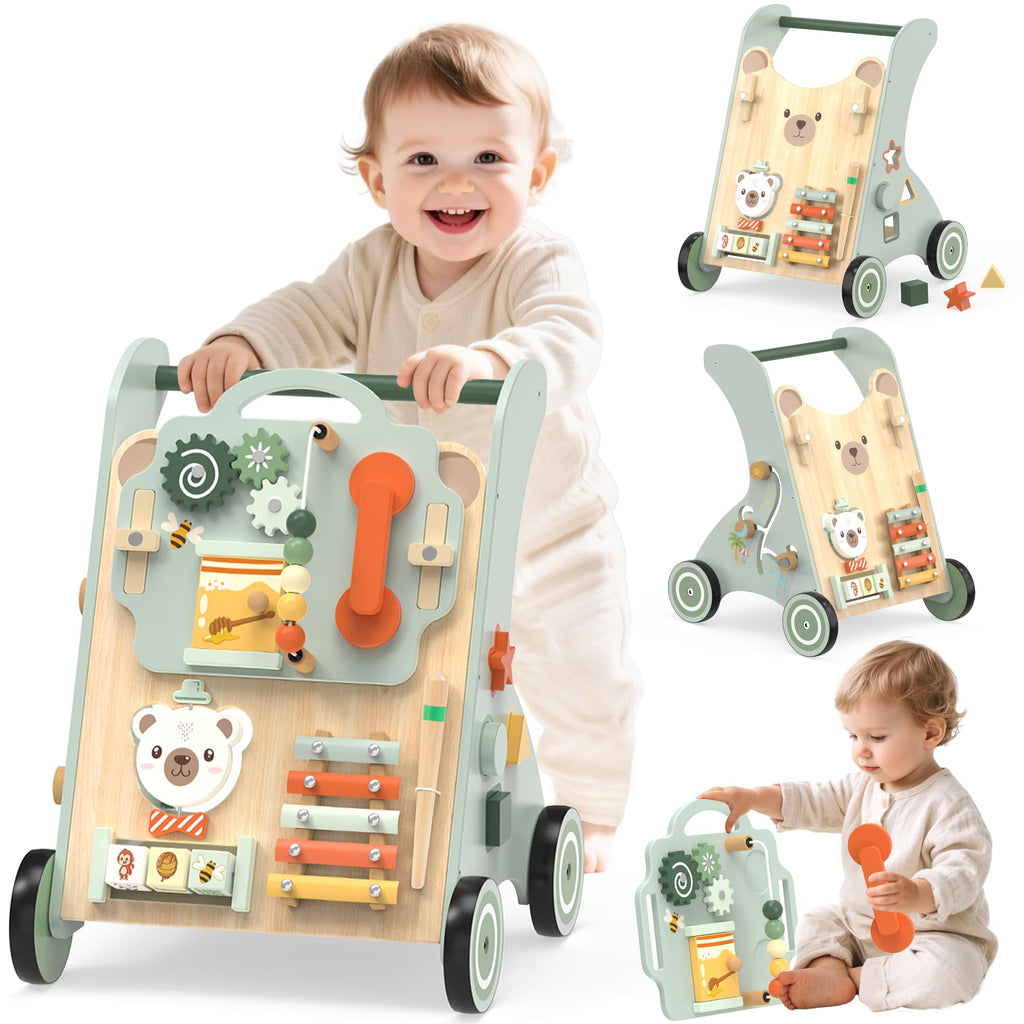 Wooden Sit-to-Stand Baby Walker W58327