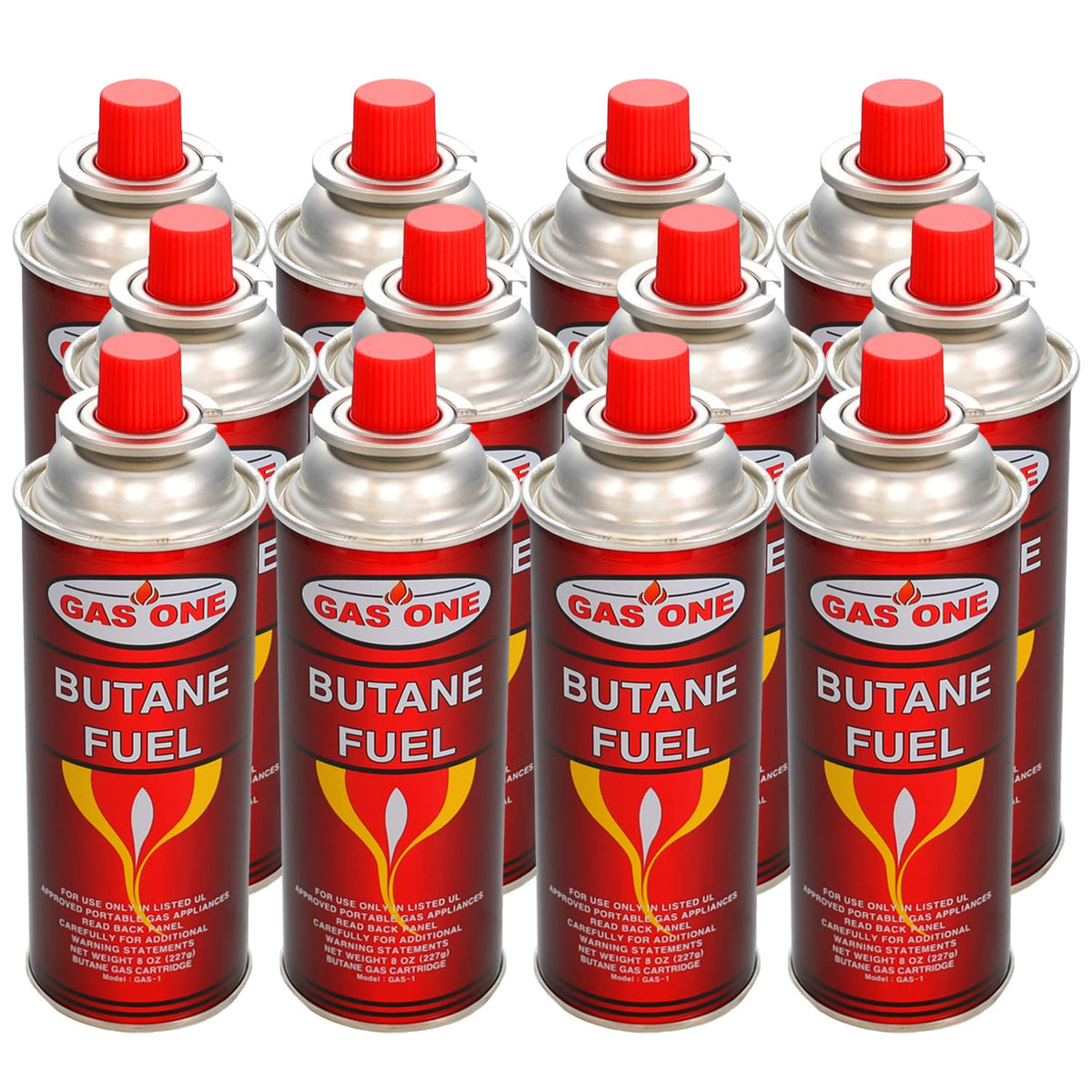12 Butane Fuel Canisters for Portable Camping Stoves T920187