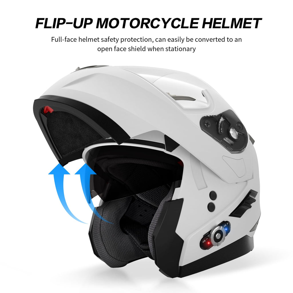 Flip-Up Modular Motorcycle Helmet F8662