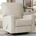 Beige Swivel Rocker Recliner Chair S7783