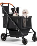 Foldable Ventilated Dog Stroller with Canopy Z70507