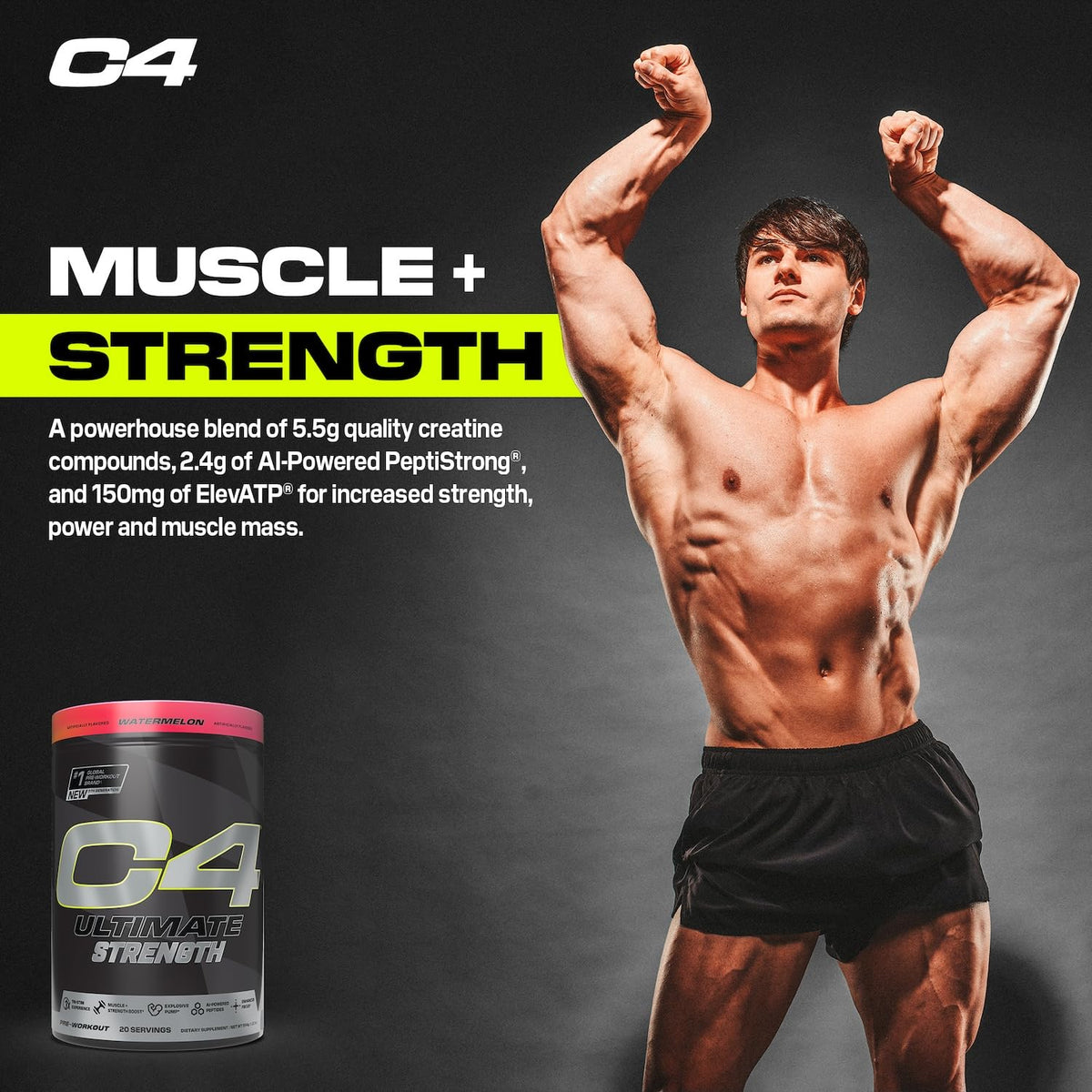 Watermelon Pre Workout Powder 20 Servings C424417