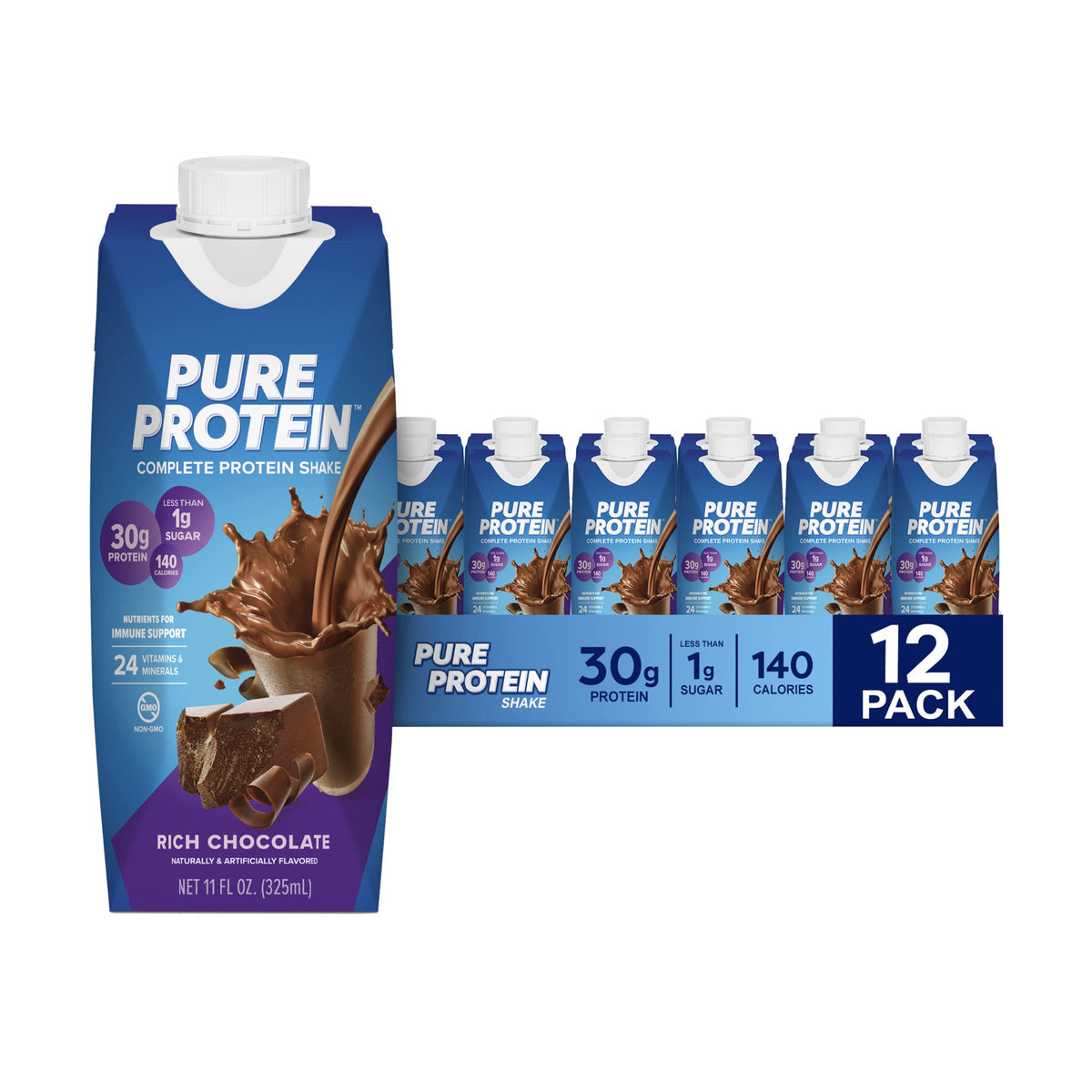 Chocolate Protein Shake 30g Protein 12 Pack J6660