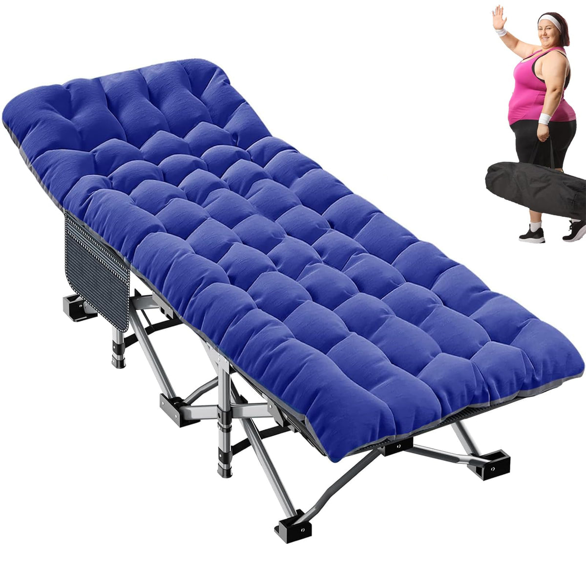 Folding Double Layer Oxford Camping Cot P88942