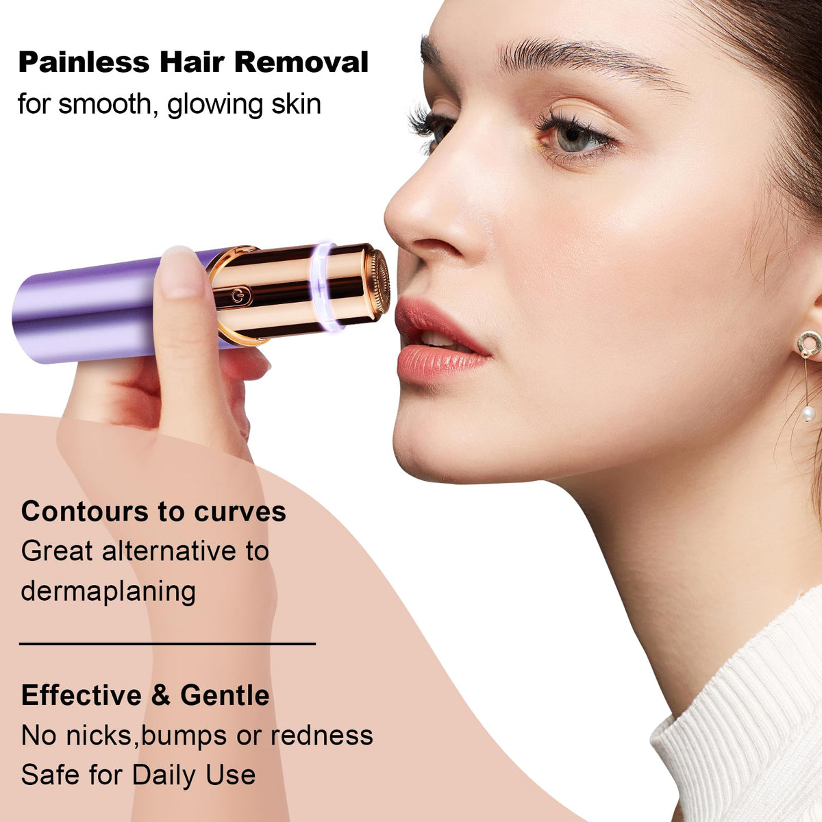 2 in 1 Facial Hair Remover with Replacement Heads J8813