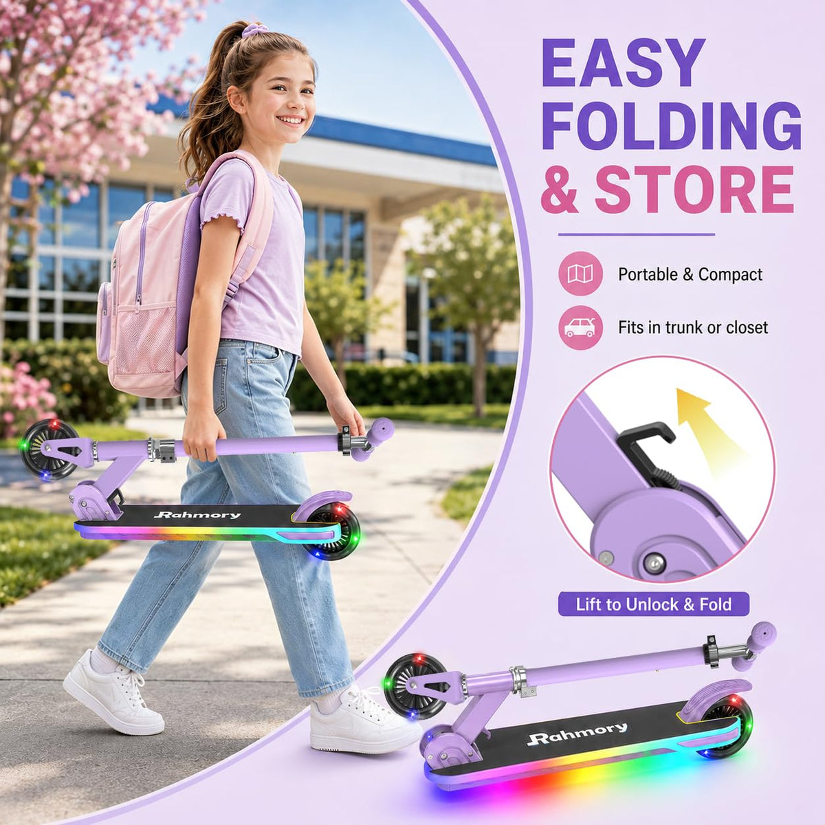 Light-Up 2 Wheel Kids Scooter R873322