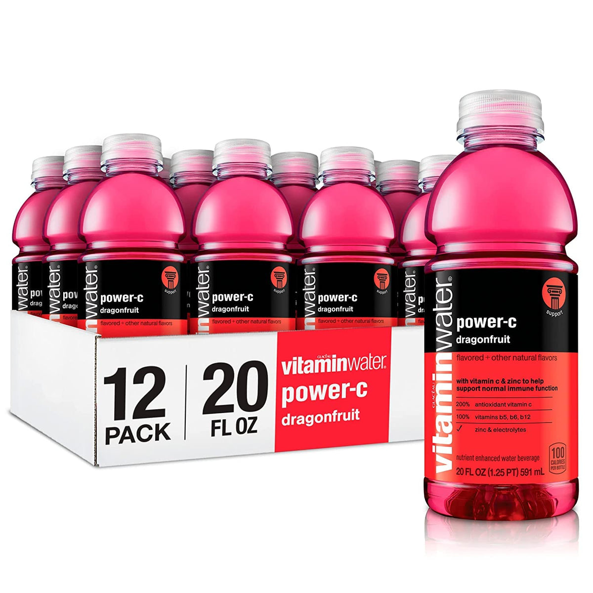 Nutrient Enhanced Electrolyte Water Beverage 20 Fl Oz Pack of 12 S49223
