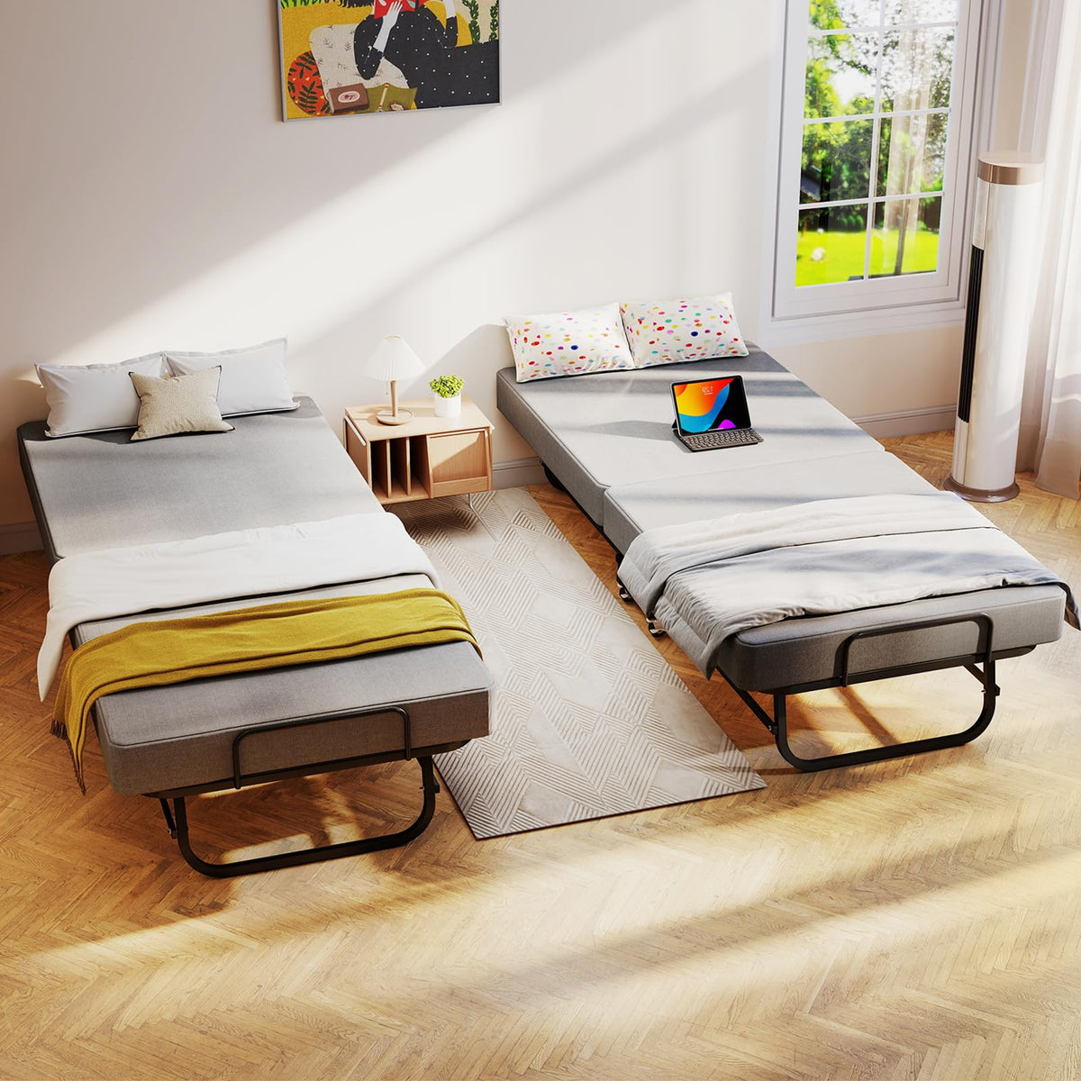 Folding Bed Portable Roll Away Bed 75" x 31" S948