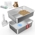 L Stainless Steel Sifting Litter Box V441395