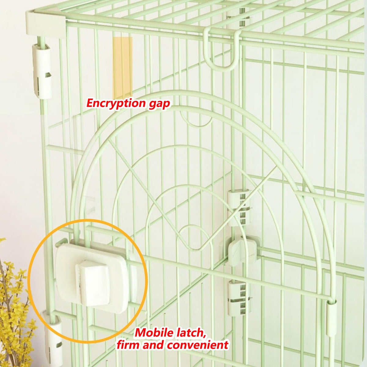 3/4-Tier Wire Cat Cage Playpen Kennel with Hammock M6917