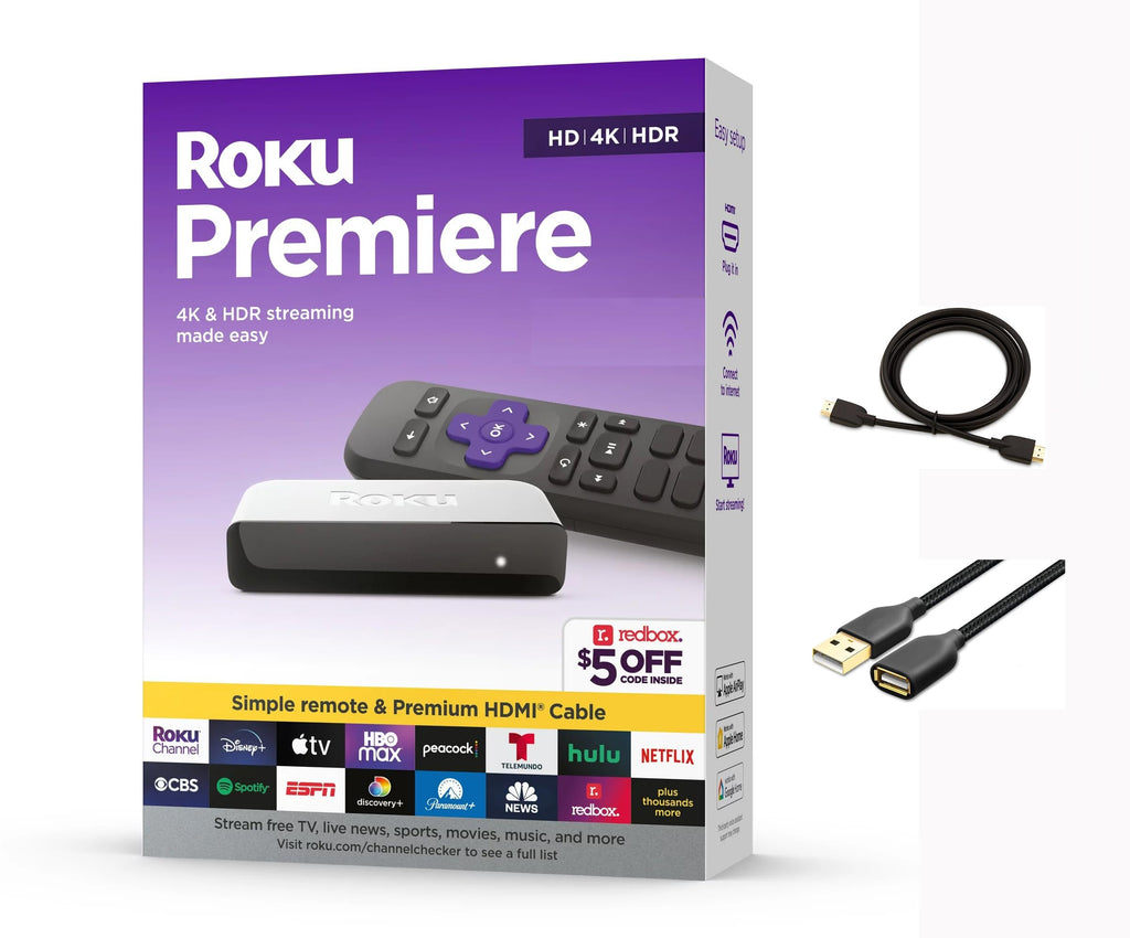 4K HDR Streaming Media Player with HDMI Cable and Remote L581