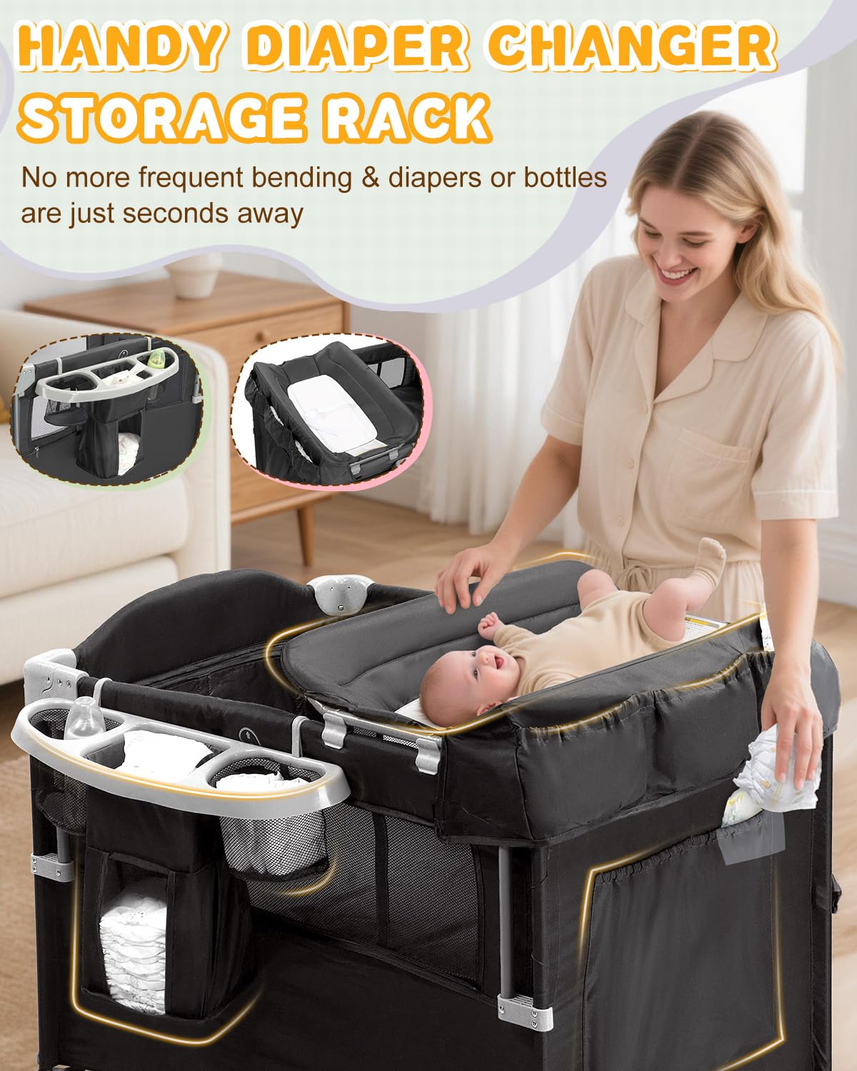 5 in 1 Bedside Bassinet G4449