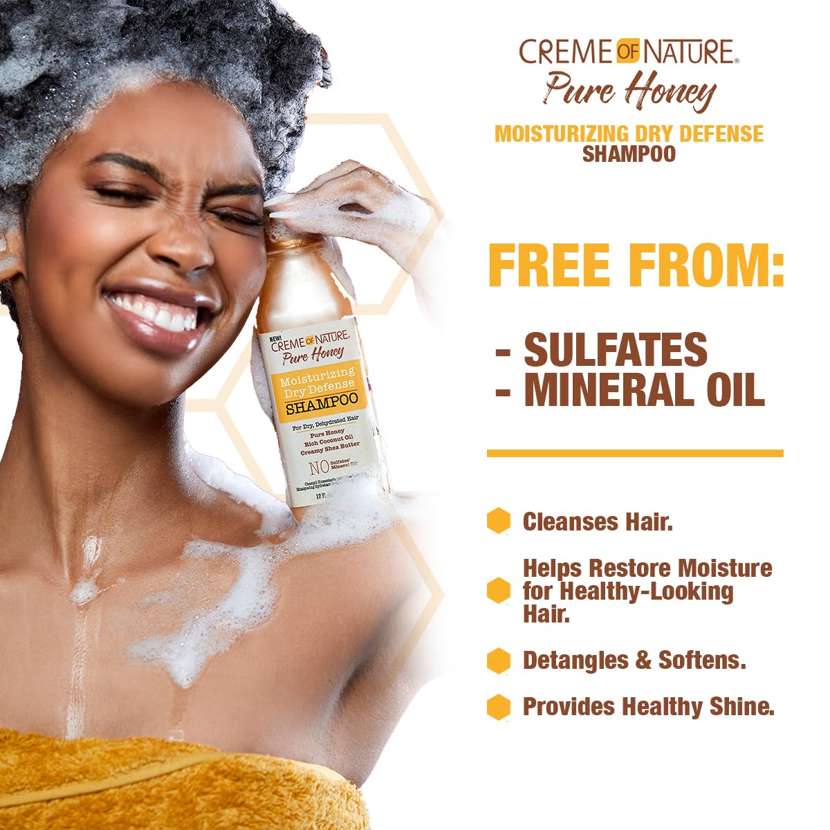 Honey Coconut Oil Shea Butter Shampoo and Leave In Detangler Y54837