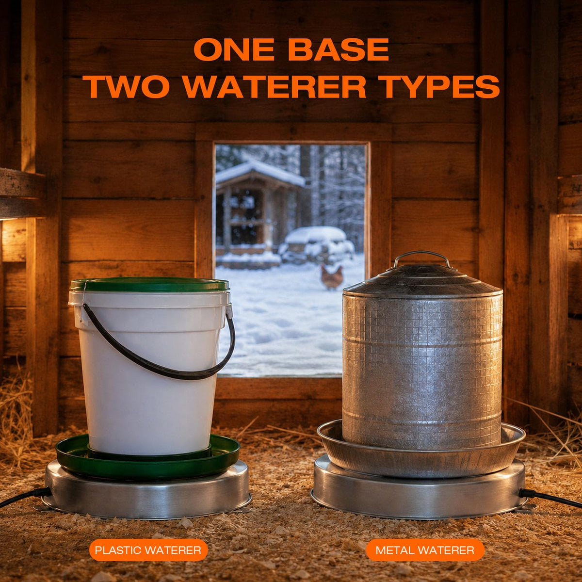 Heated Chicken Waterer 13 Inches H39741